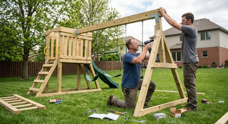Swing Set Installation in Kansas City, KS