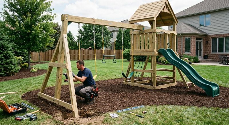 Swing Set Installation in Alpharetta, GA