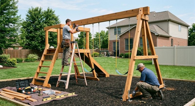 Swing Set Installation in Littleton, CO