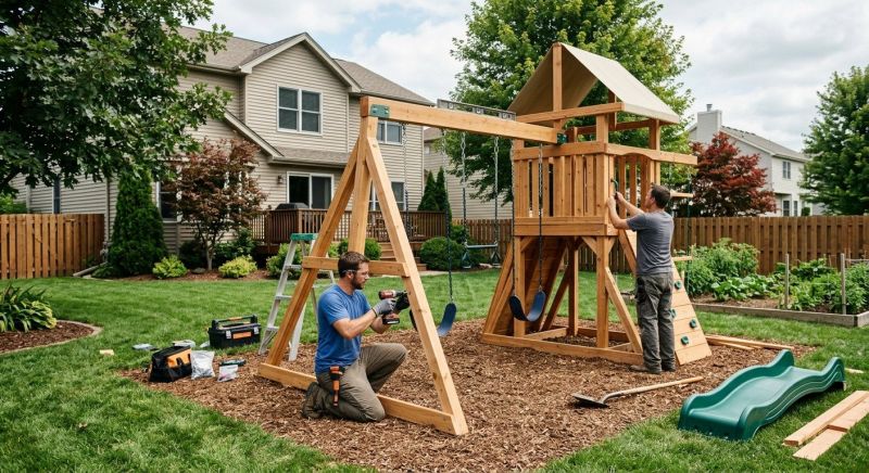 Swing Set Installation in Denver County, CO