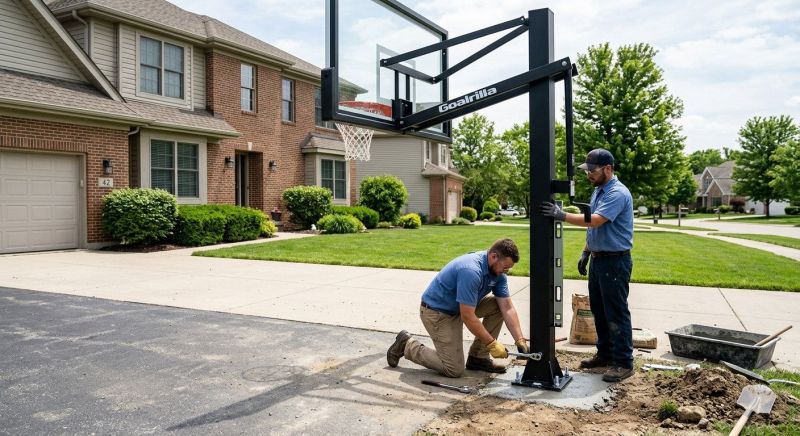 Basketball Goal Installation in Denver County, CO