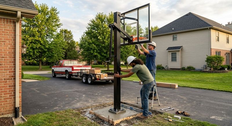 Basketball Goal Installation in Overland Park, KS
