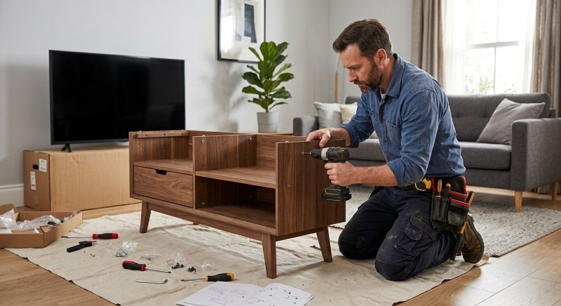 Entertainment Center Assembly in Kansas City, KS