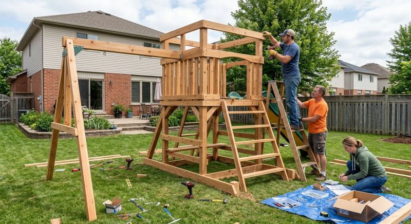 Playground Set Assembly in Kansas City, MO