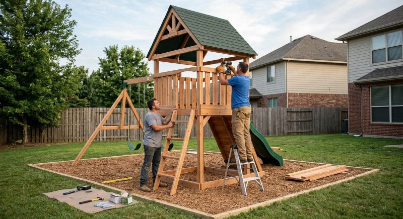 Swing Set Installation in Littleton, CO