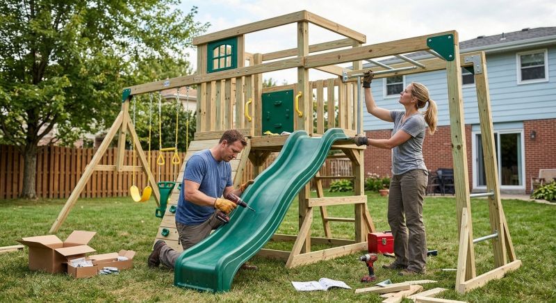 Swing Set Installation in Conroe, TX