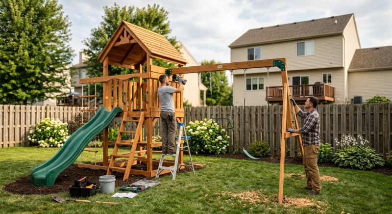 Swing Set Installation in Denver, CO