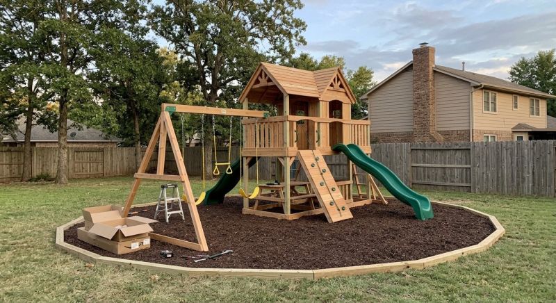 Wooden Playset Installation in Littleton, CO