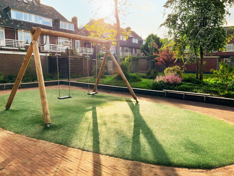 Wooden Swing Set Installation in Denver, CO